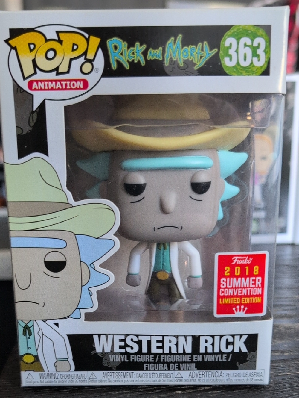 Funko Western Rick Pop! Vinyl - Light Blue & White